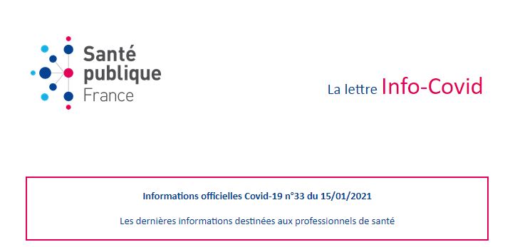 Lettre Info-Covid du 15 janvier 2021